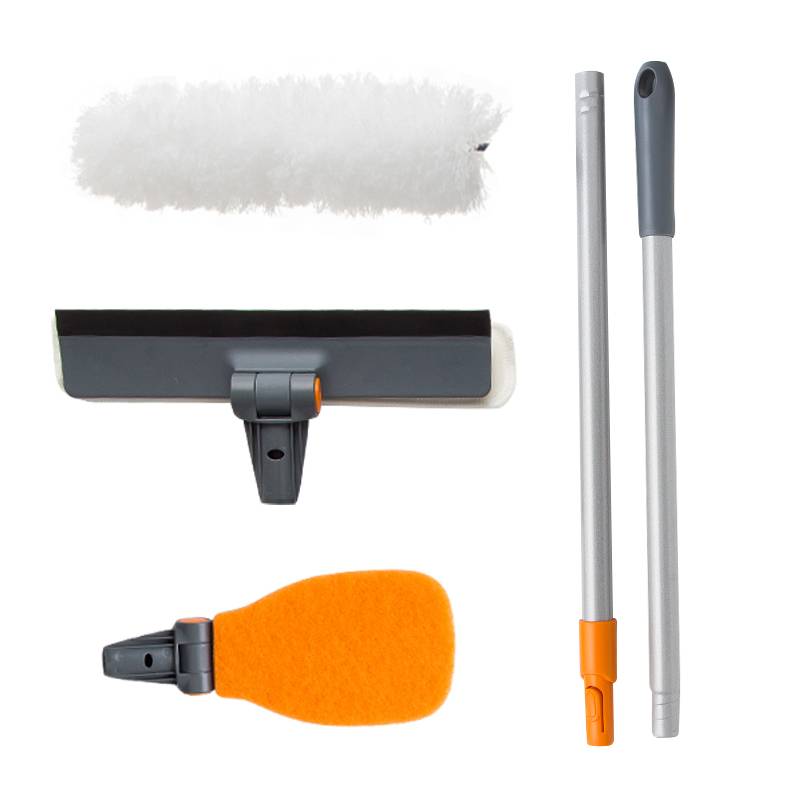 Household Cleaning Tools Floor Brush Window Rubber Squeegee Extendable Duster